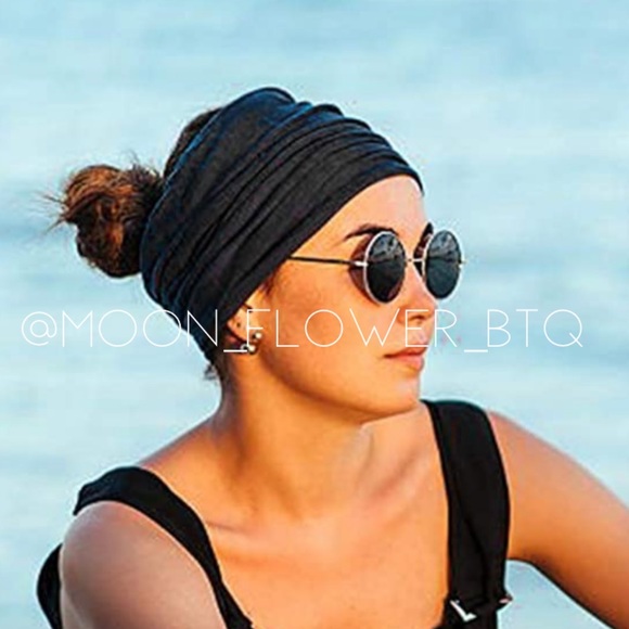 🔴SALE 3/$20🔴 Boho Turban Headband Ear Warmer Black - Picture 4 of 8